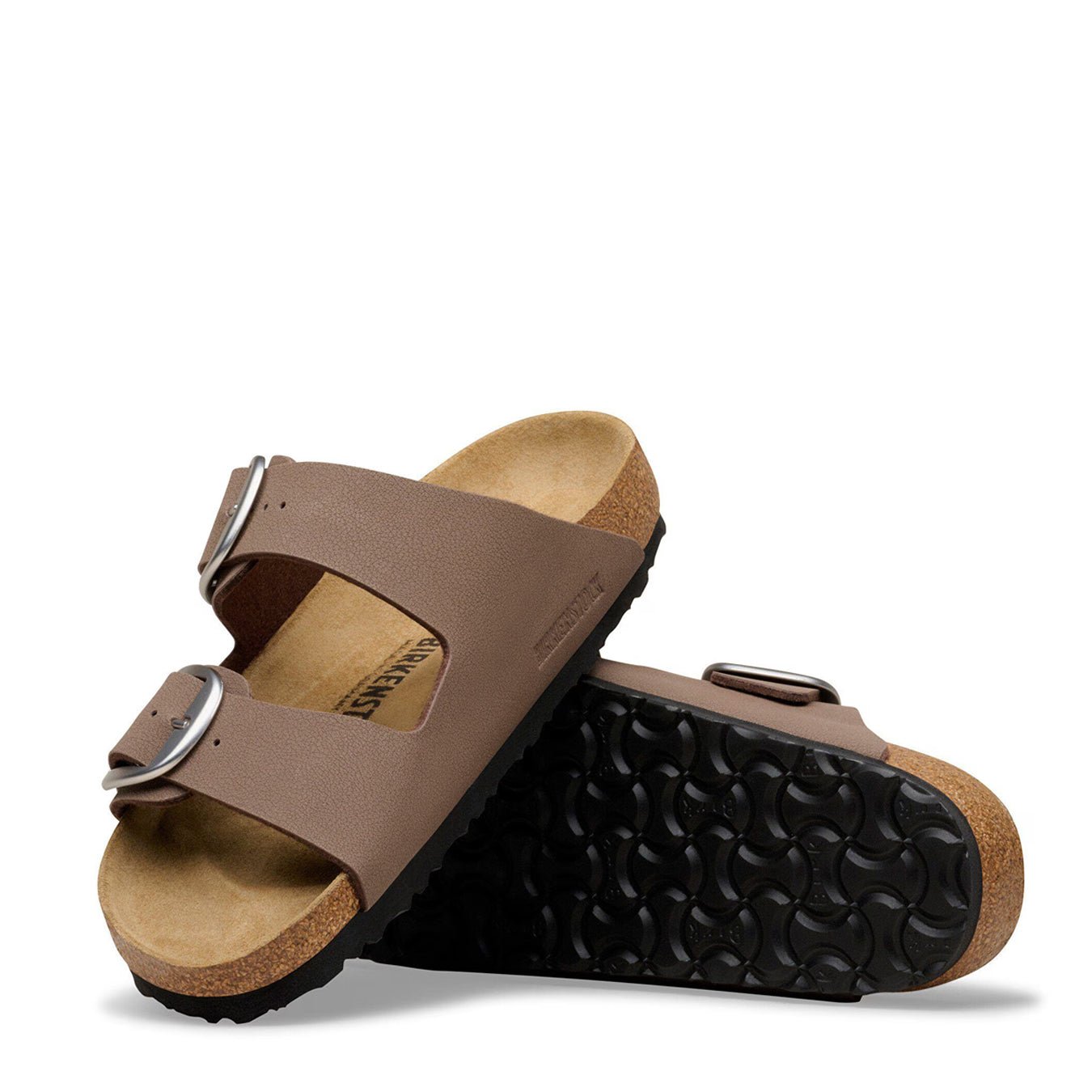 Birkenstock Womens Arizona Big Buckle Nubuck Sandal Mocca