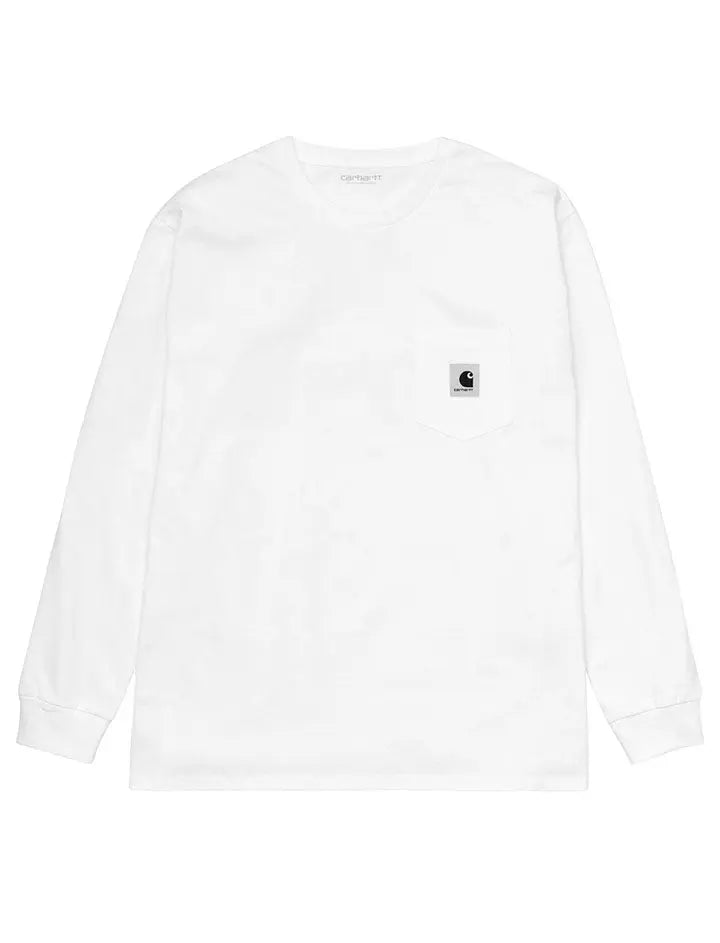 Carhartt WIP L/S Pocket T-Shirt White Carhartt WIP