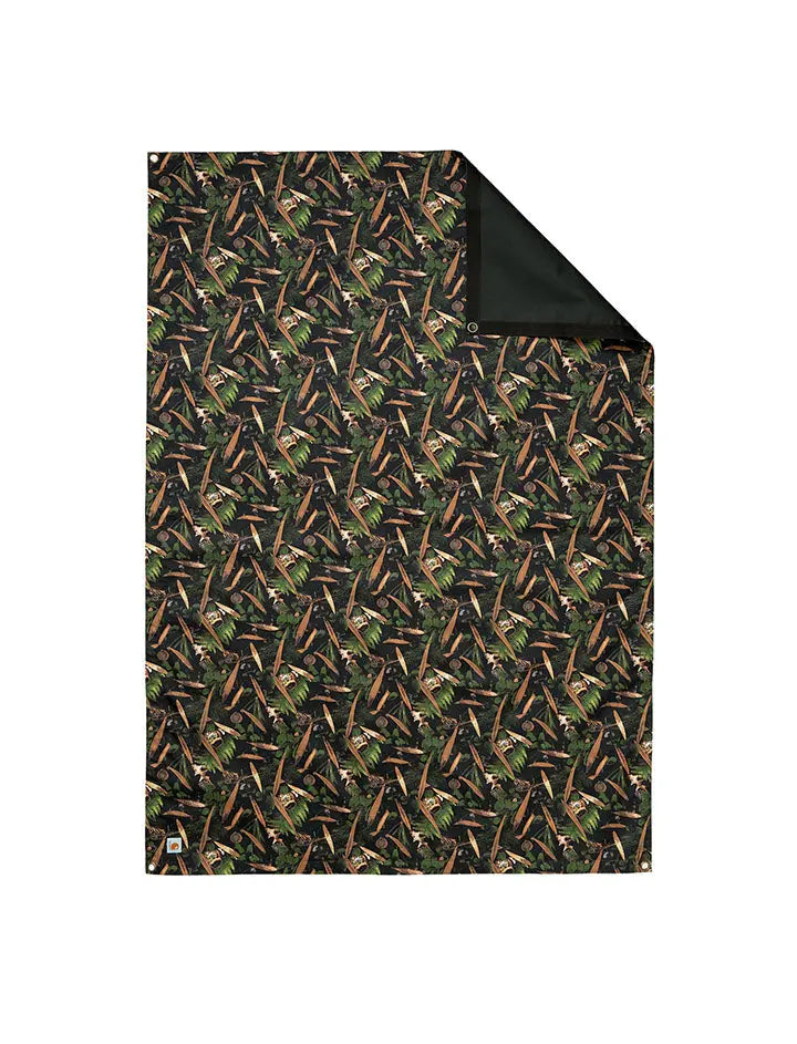 Carhartt WIP Lumen Picnic Blanket Lumen Print / Black Carhartt WIP