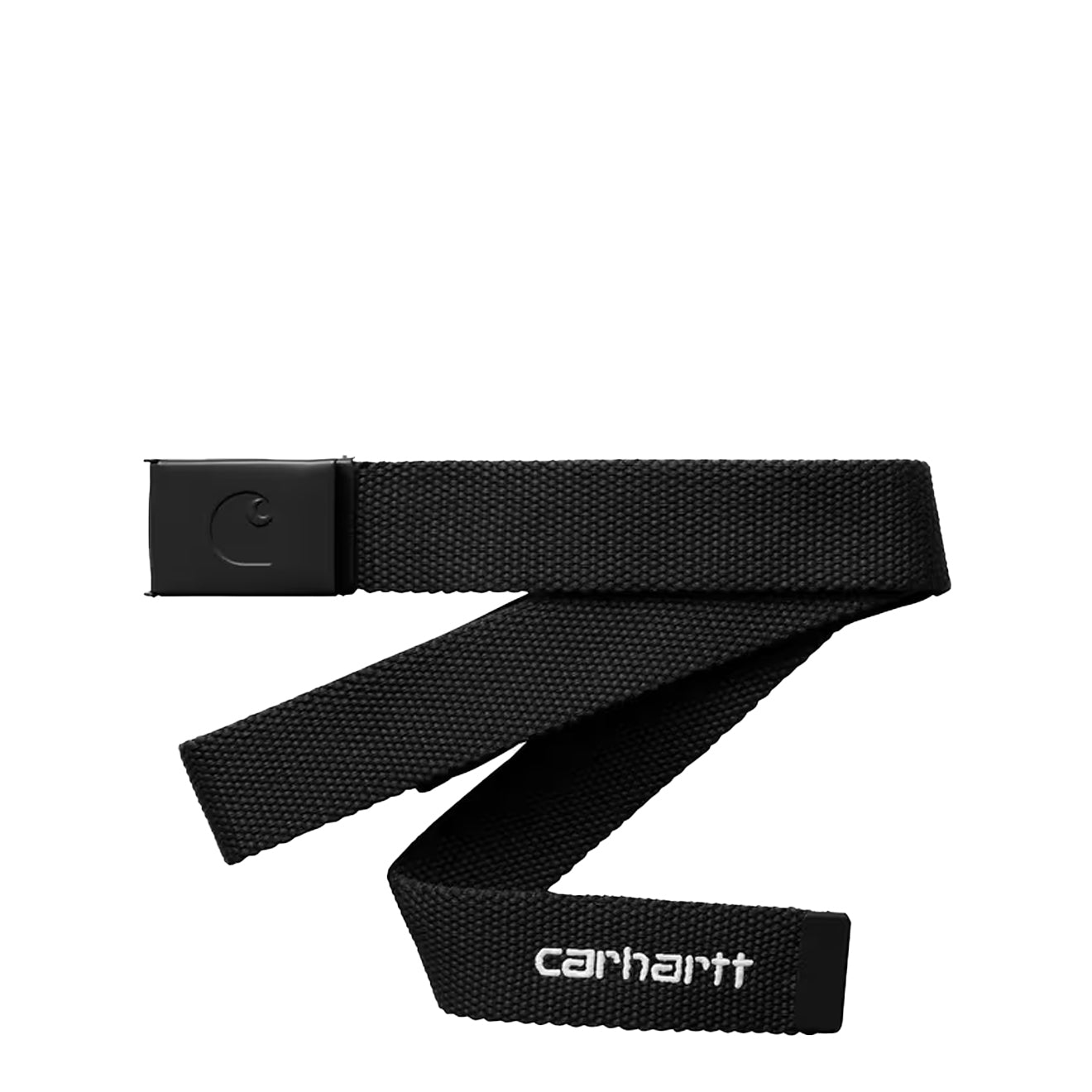 Carhartt WIP C-Logo Belt Tonal Black / White - pam pam 