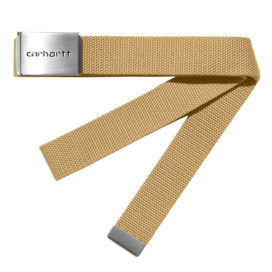 Carhartt WIP Clip Belt Chrome Bourbon