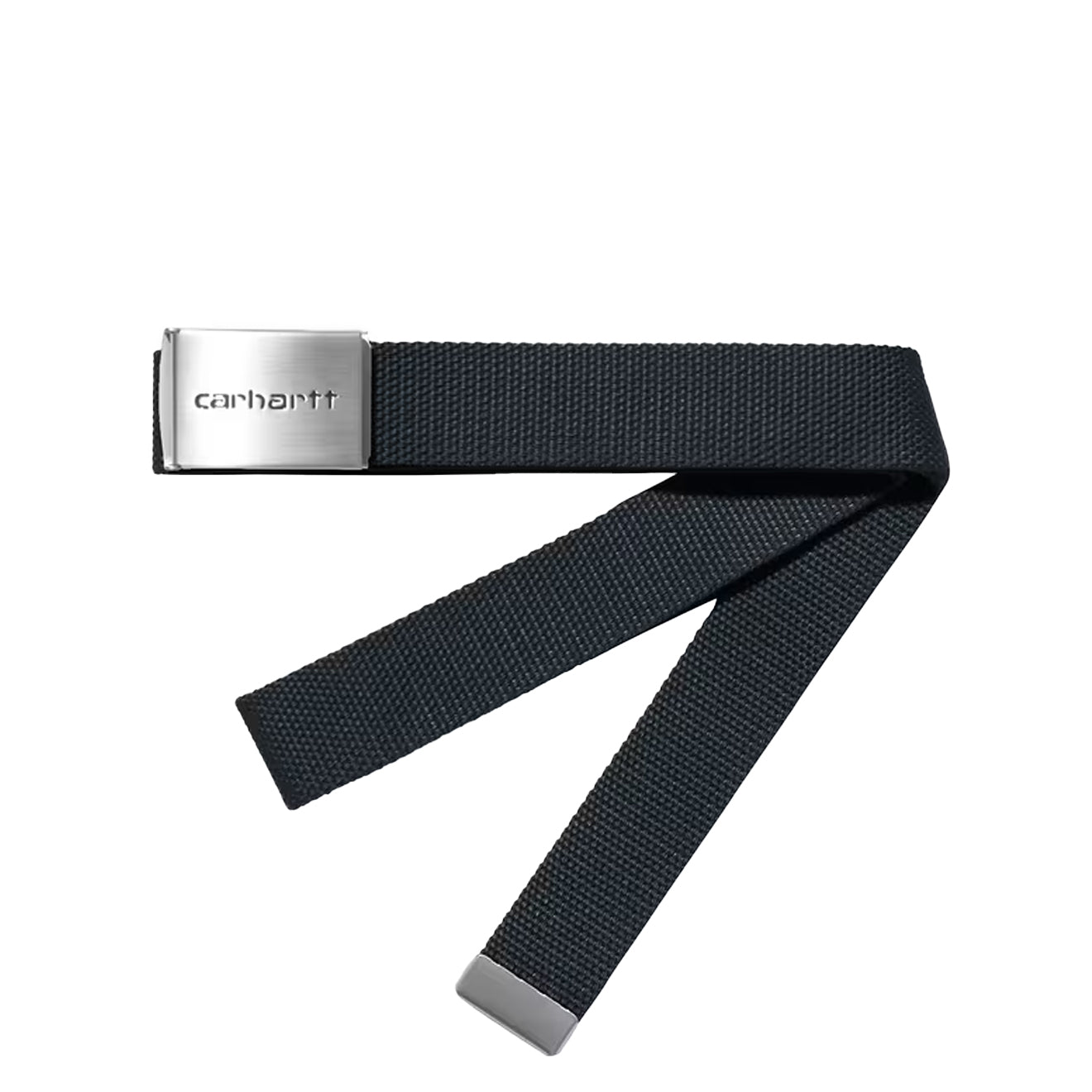 Carhartt WIP Clip Belt Chrome Deep Night - pam pam 
