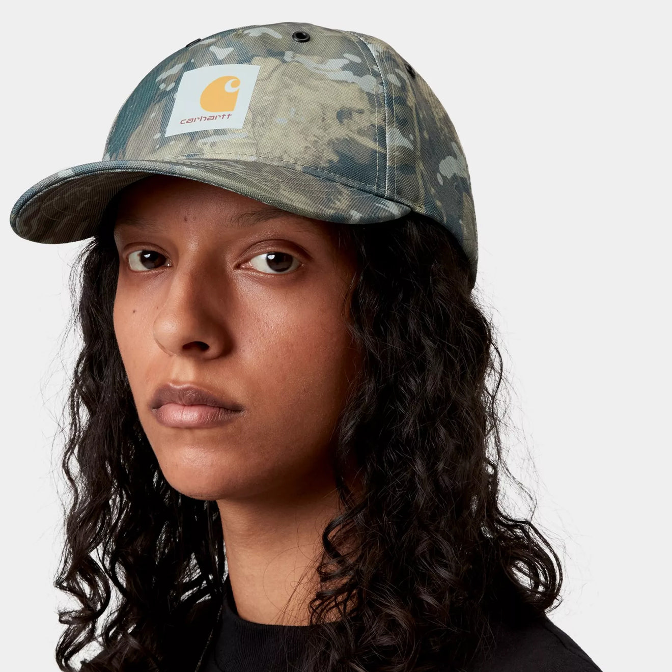 Carhartt WIP Holden Cap Camo Combi Green / Black - pam pam 