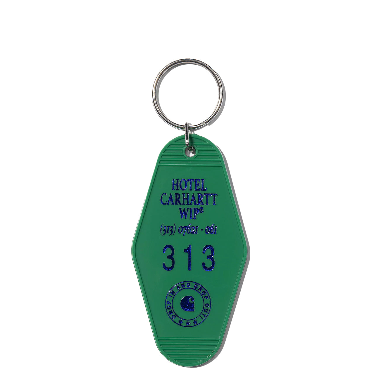 Carhartt WIP Hotel Keys Keychain Aspen Green / Aura