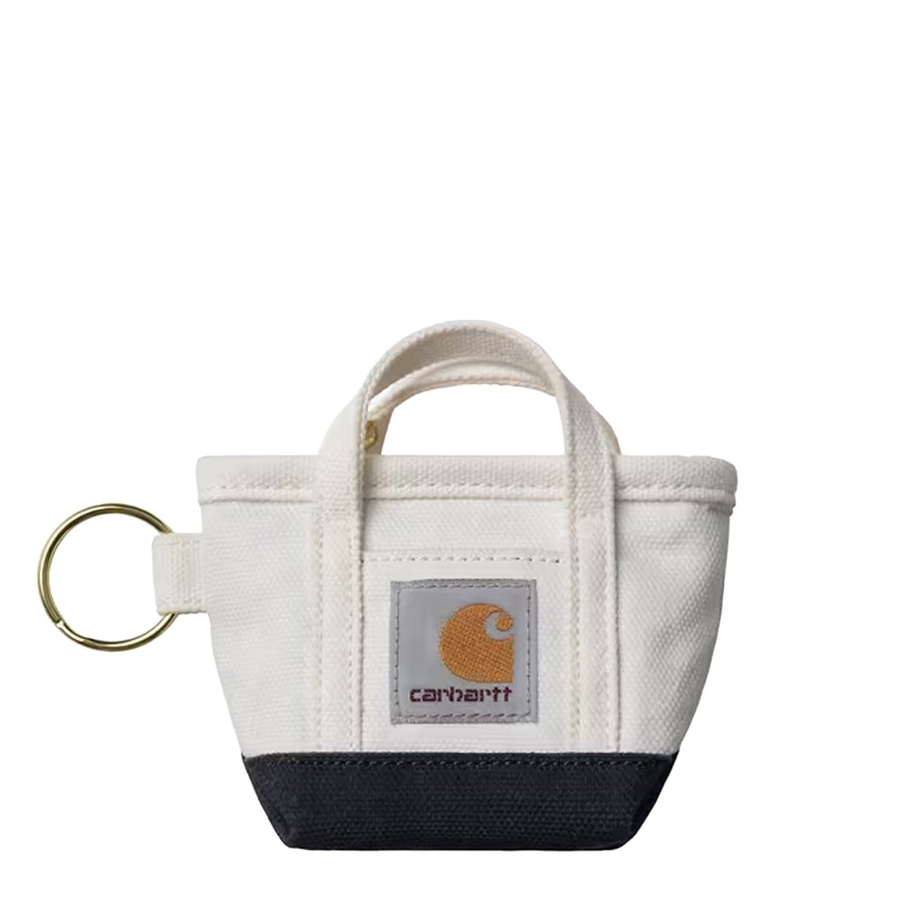 Carhartt WIP Mini Tote Bag Keychain Natural / Blue