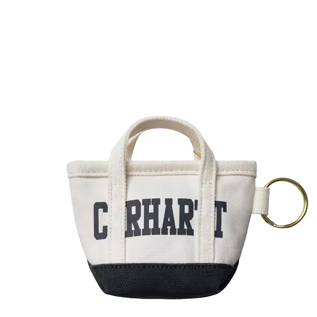 Carhartt WIP Mini Tote Bag Keychain Natural / Blue
