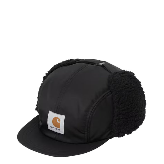 Carhartt WIP Oltera Ear Guard Cap Black / Black - pam pam