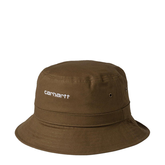 Carhartt WIP Script Bucket Hat Lumber / White