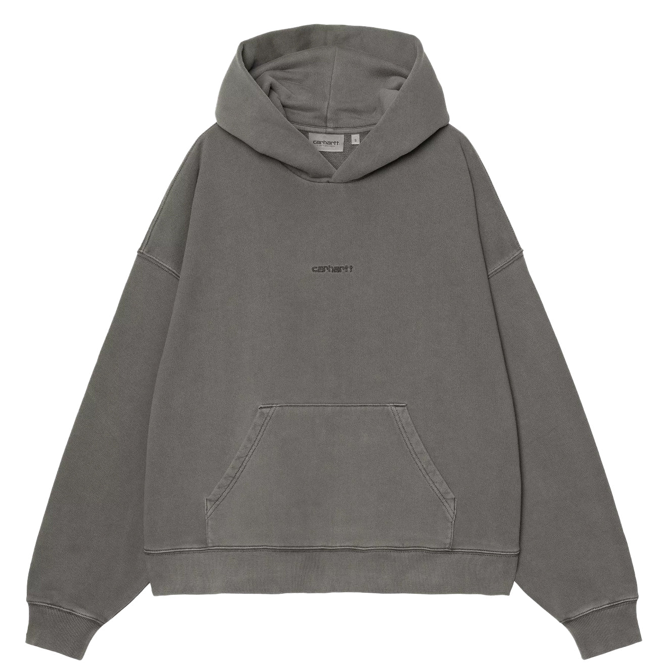 Carhartt WIP Womens Hooded Benton Sweat Graphite Garment Dyed - pam pam 