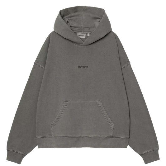 Carhartt WIP Womens Hooded Benton Sweat Graphite Garment Dyed - pam pam