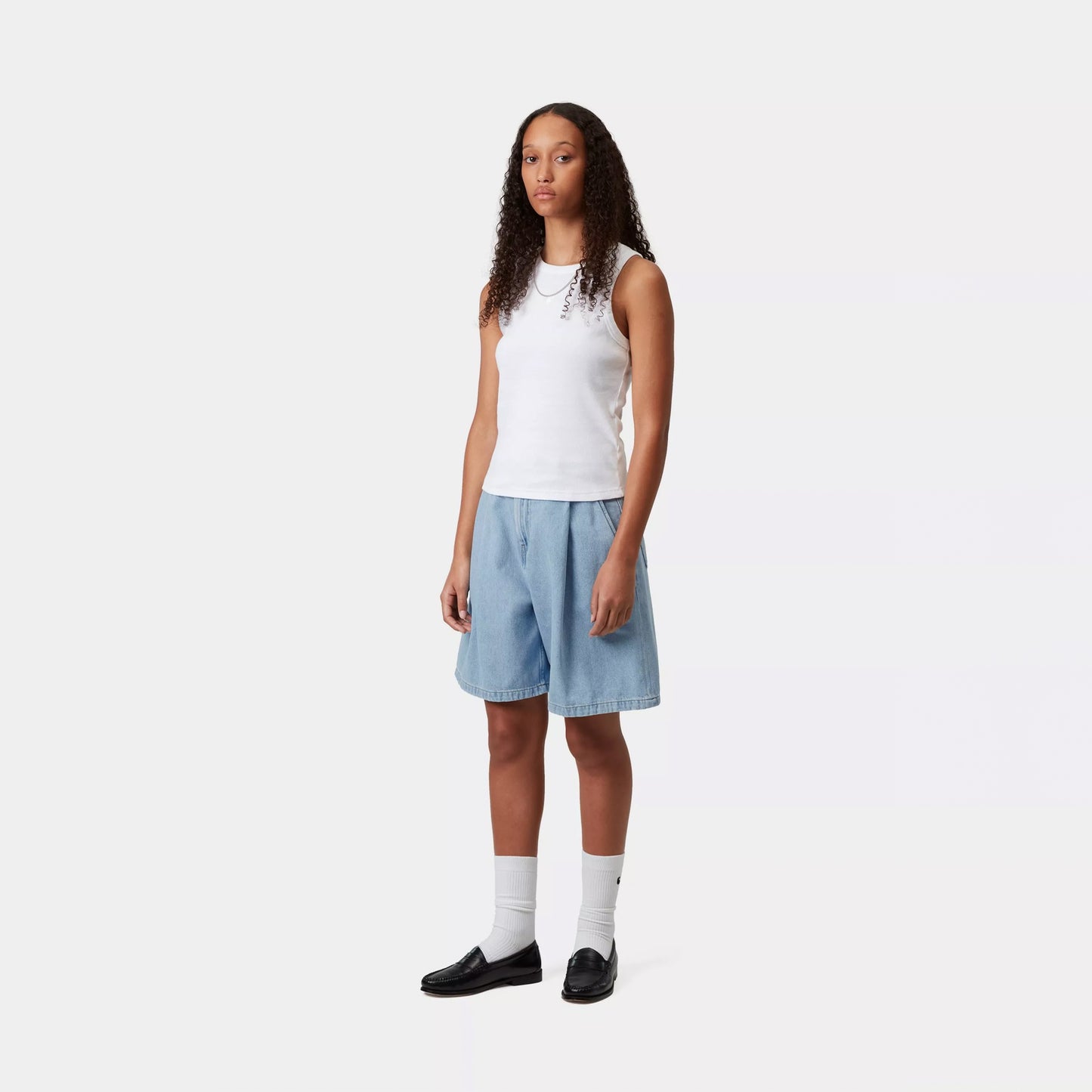 Carhartt WIP Womens Alta Short Blue Stone Bleached