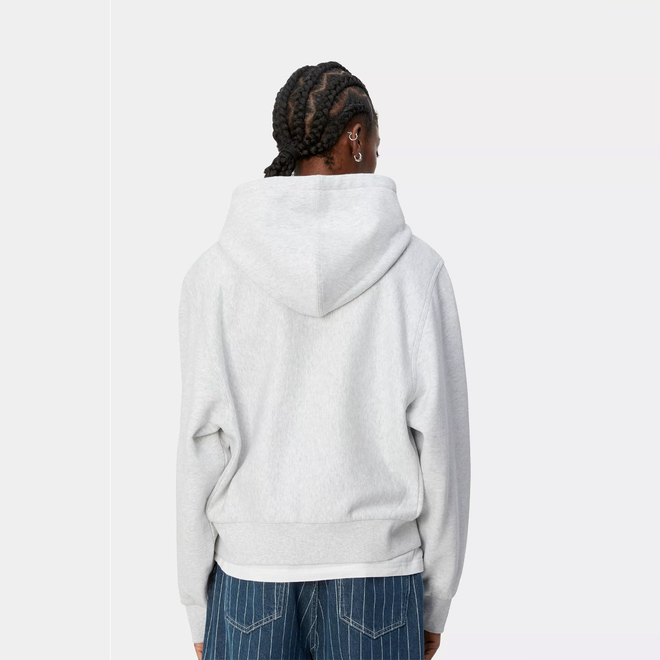 Carhartt WIP Womens American Script Jacket Ash Heather - pam pam 