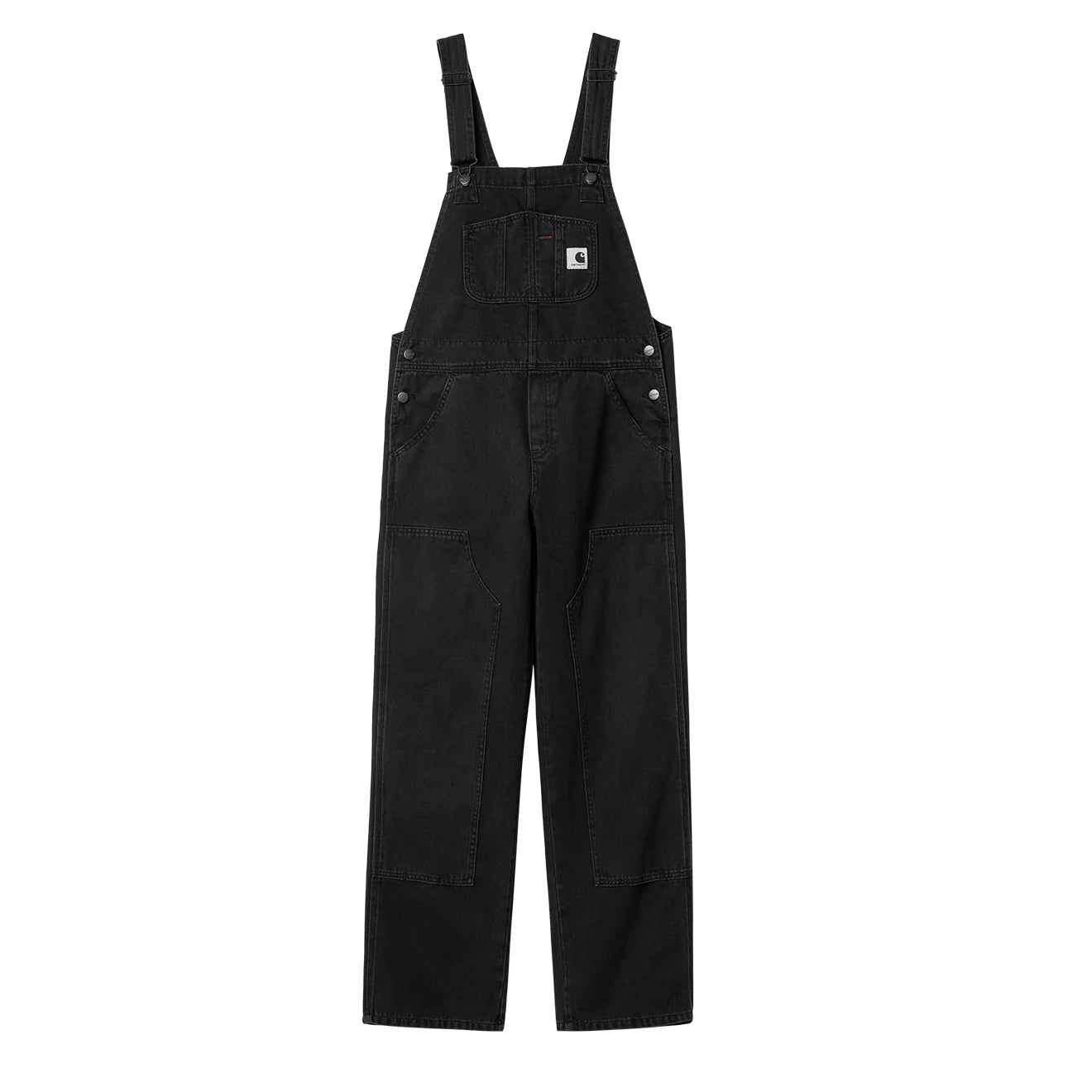 Carhartt WIP Bib Double Knee Black Stone Washed