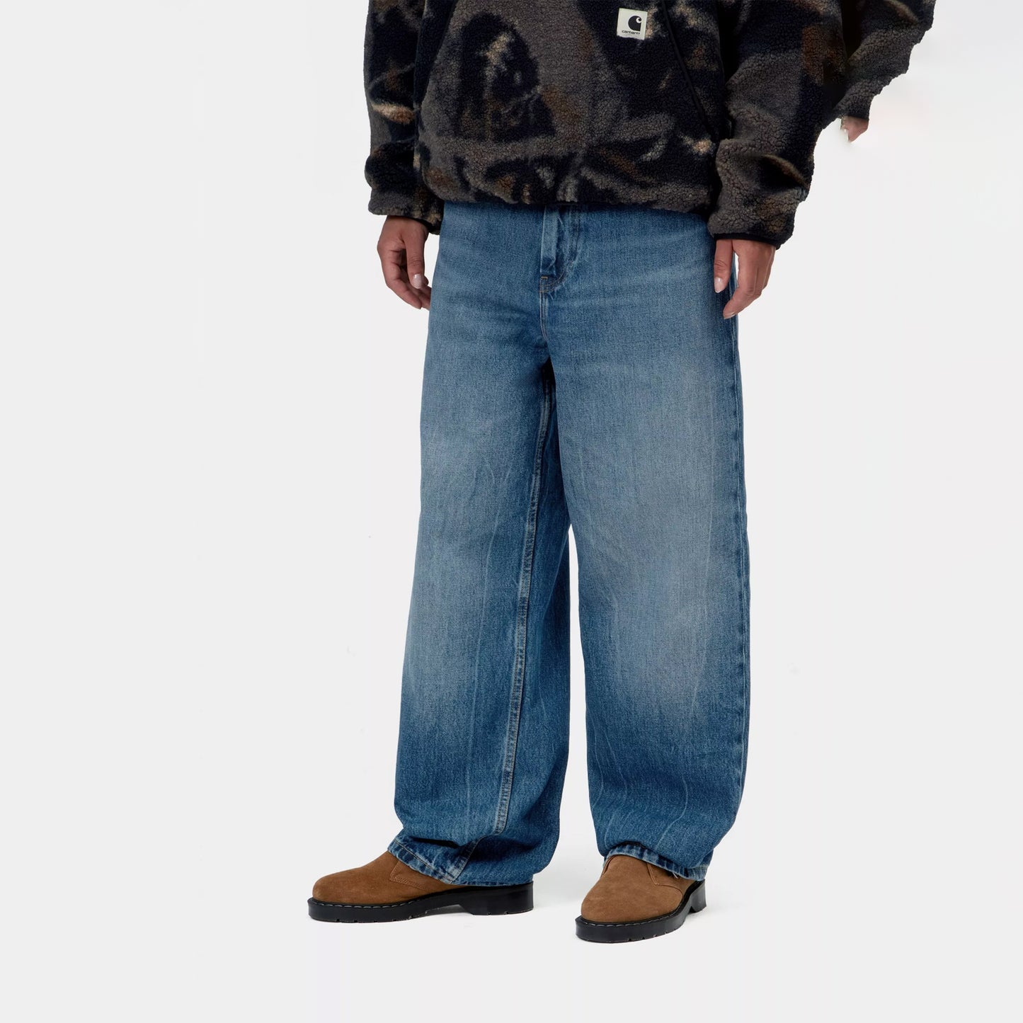 Carhartt WIP Womens Brandon Pant Blue Marble Used Wash