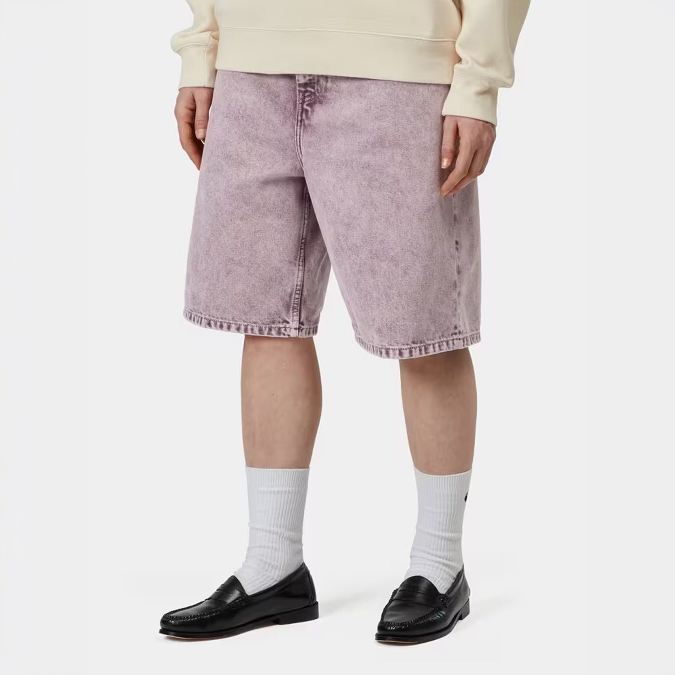 Carhartt WIP Womens Brandon Short Cozy Purple Chalk Wash
