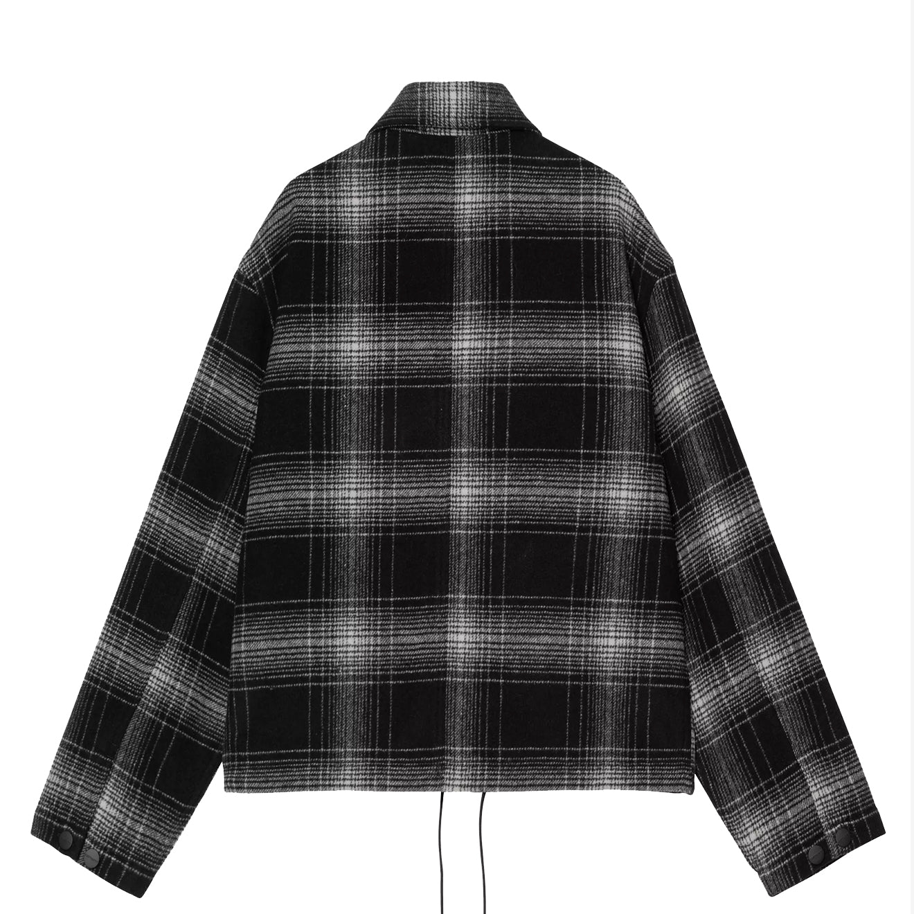 Carhartt WIP Womens Brennan Shirt Jac Brennan Check Black/Wax - pam pam 