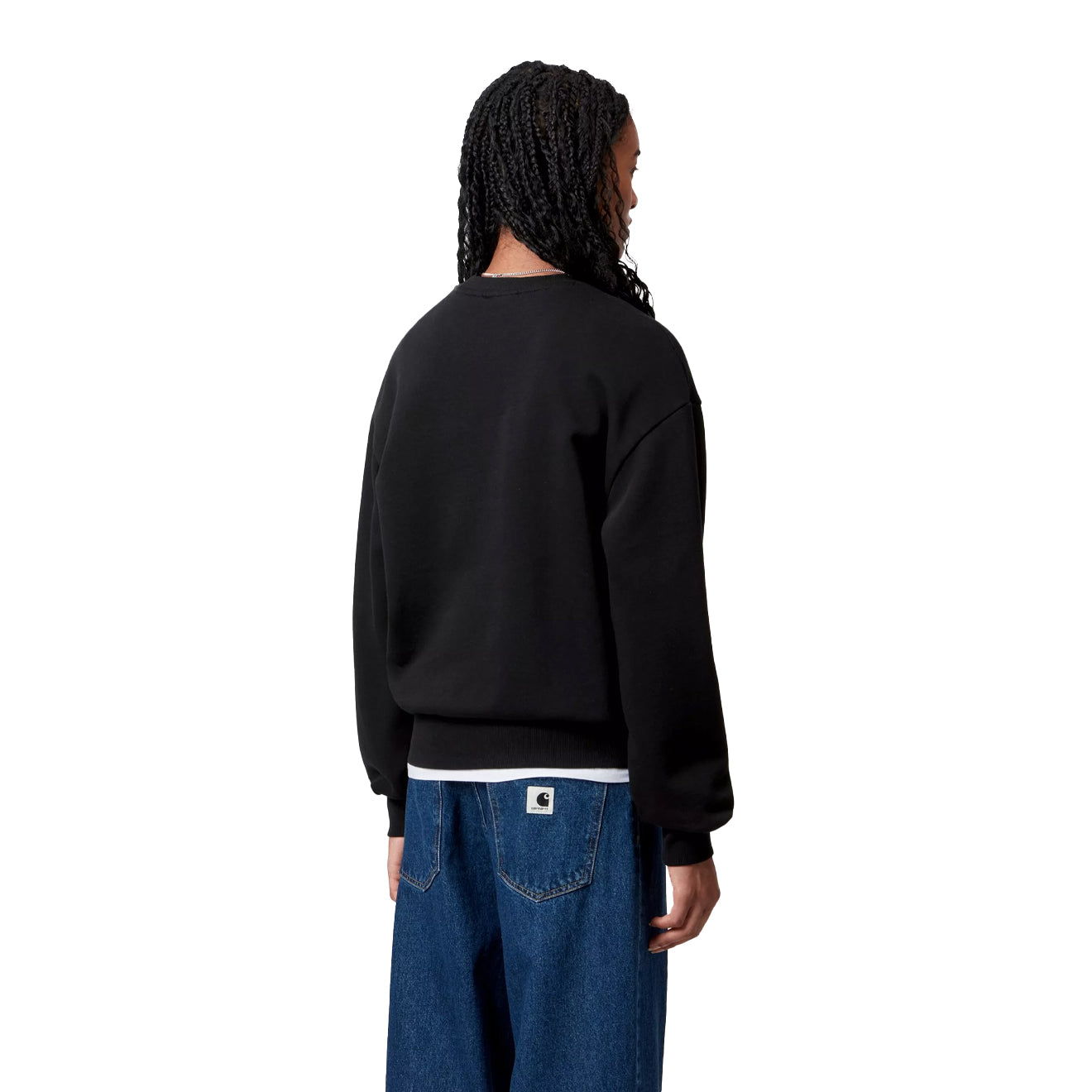 Carhartt WIP Womens Casey Sweatshirt Black / Silver - pam pam 