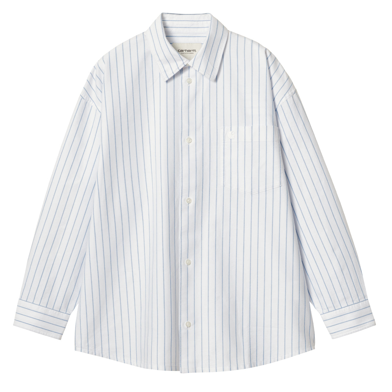 Carhartt WIP Womens Dowlen Stripe Shirt White / White