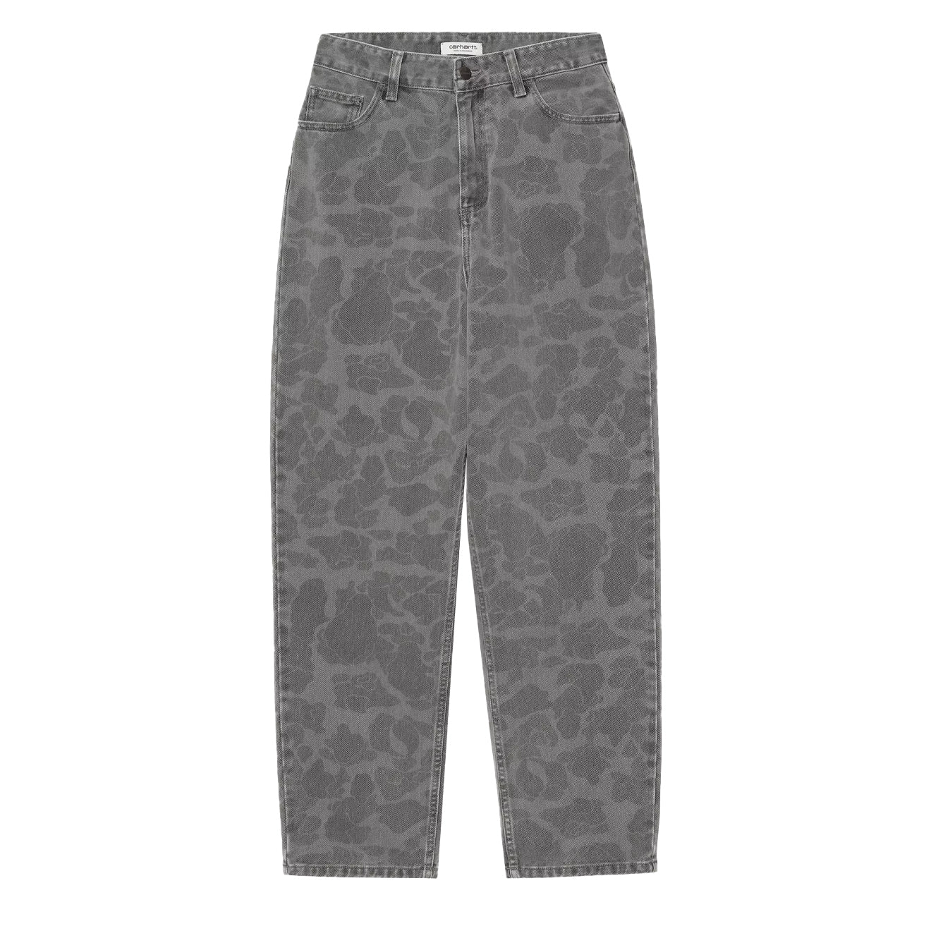 Carhartt WIP Womens Duck Orell Pant Camo Duck Black Heavy Bleached - pam pam 