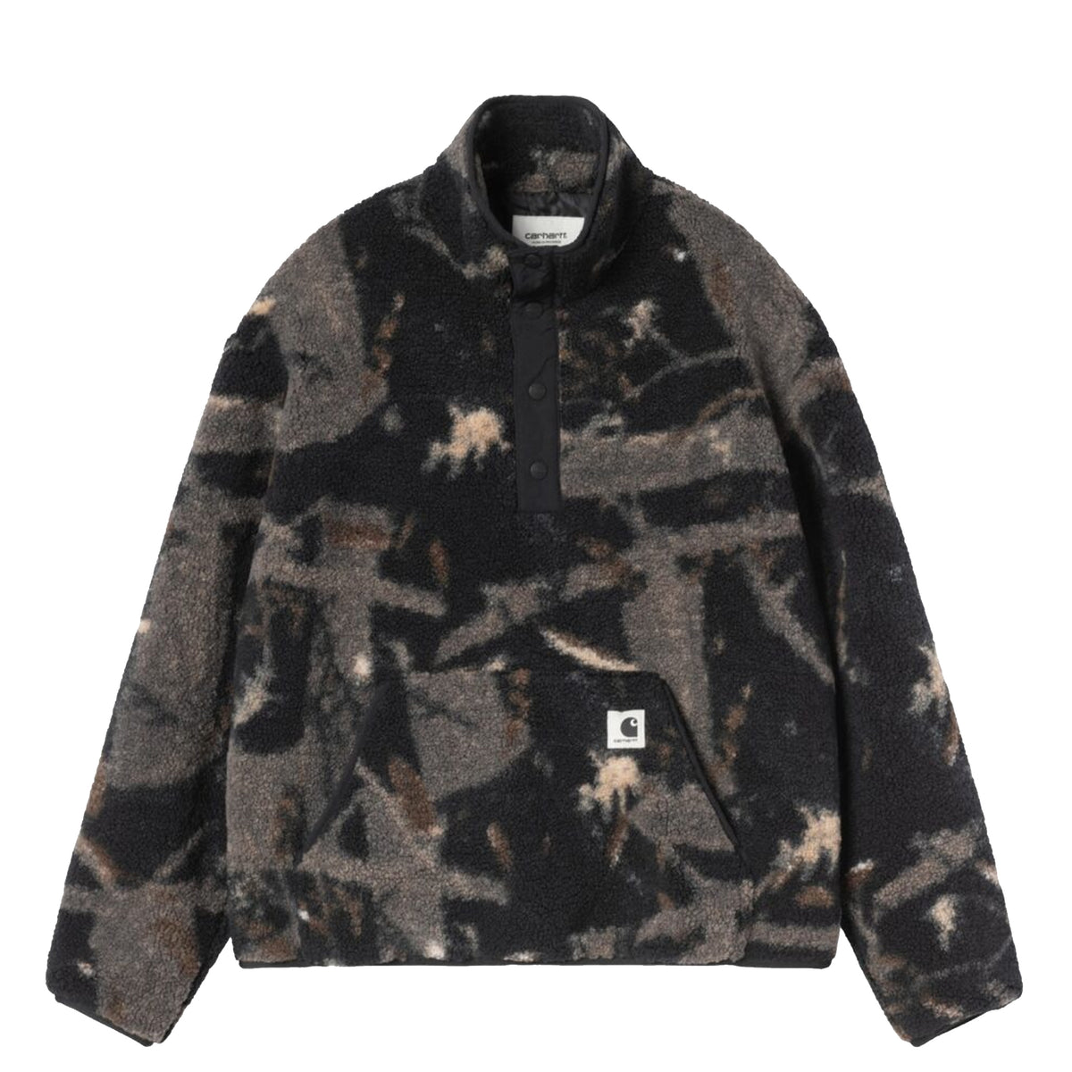 Carhartt WIP Womens Elliot High Neck Liner Camo Feather Tree Black / Black
