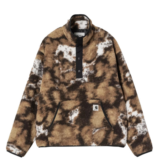 Carhartt WIP Womens Elliot High Neck Liner Wild Dog Jacquard / Black - pam pam