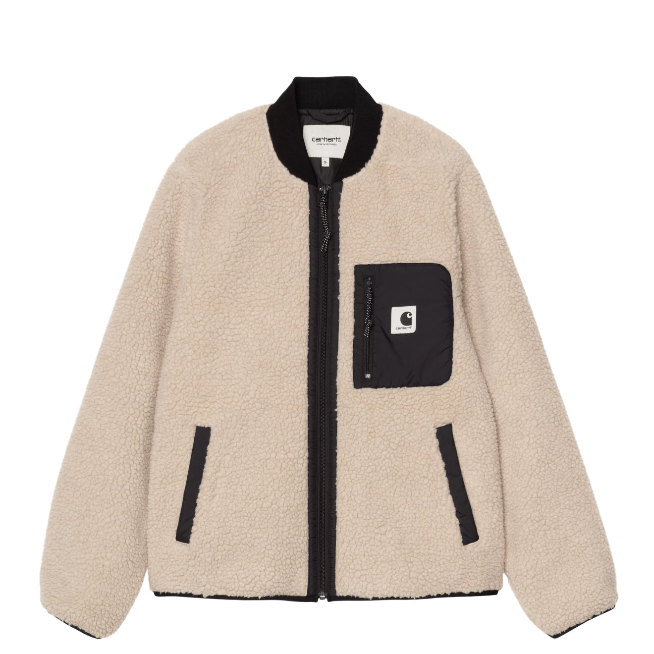 Carhartt WIP Womens Janet Liner Fleur De Sel / Black - pam pam 