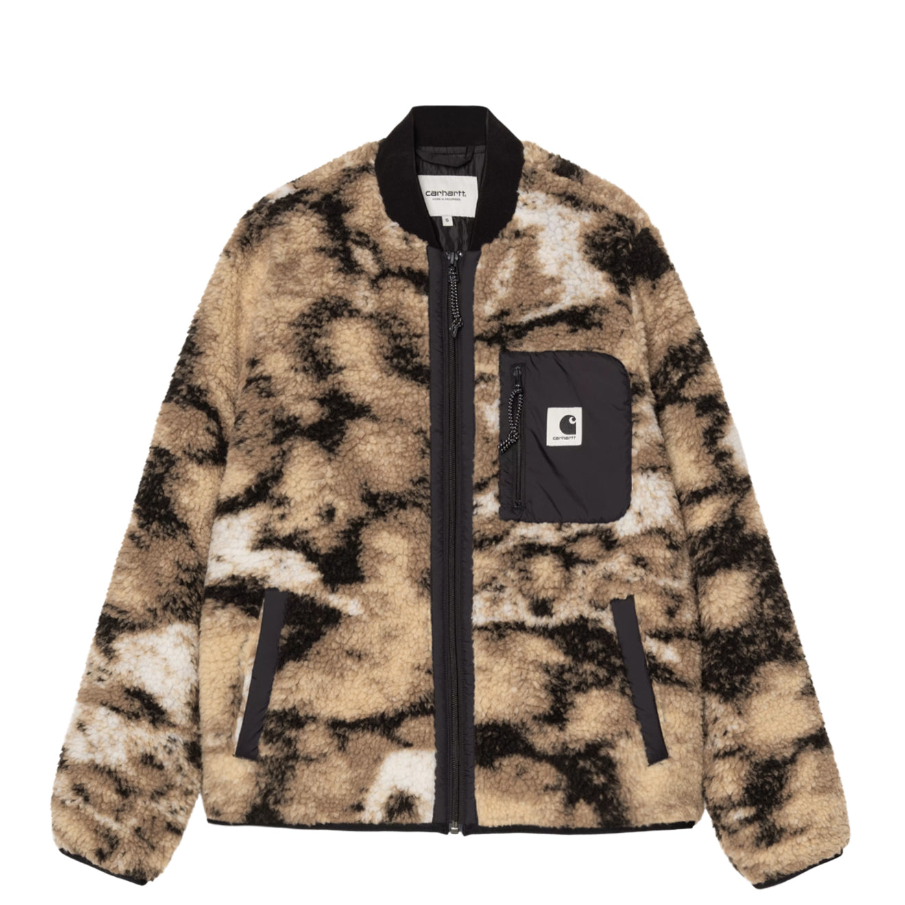 Carhartt WIP Womens Janet Liner Wild Dog Jacquard / Black - pam pam 