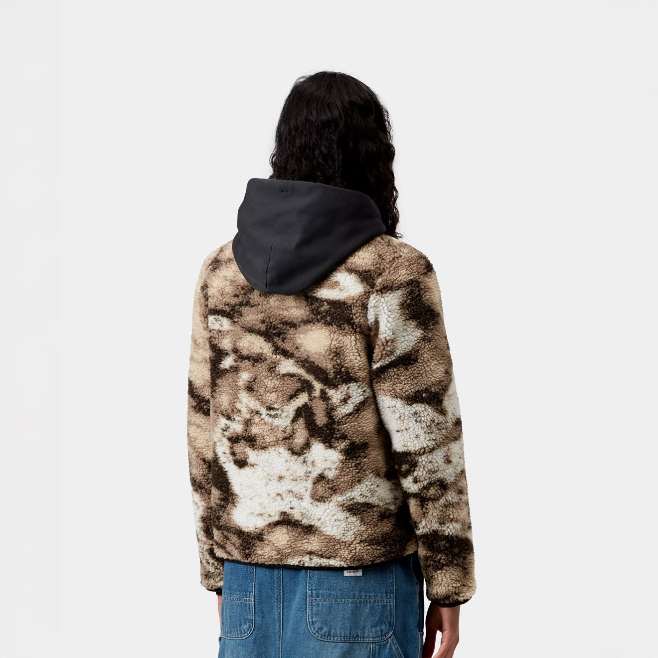 Carhartt WIP Womens Janet Liner Wild Dog Jacquard / Black - pam pam 