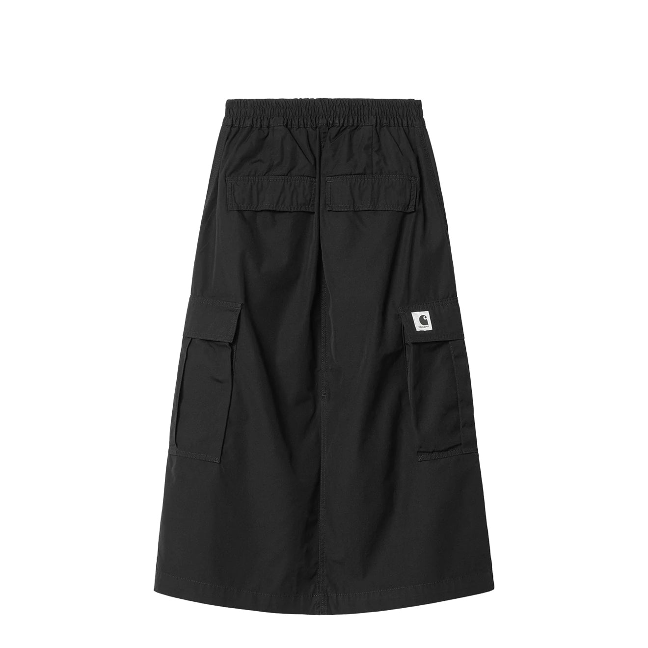 Carhartt WIP Womens Jet Cargo Skirt Black Rinsed - pam pam 