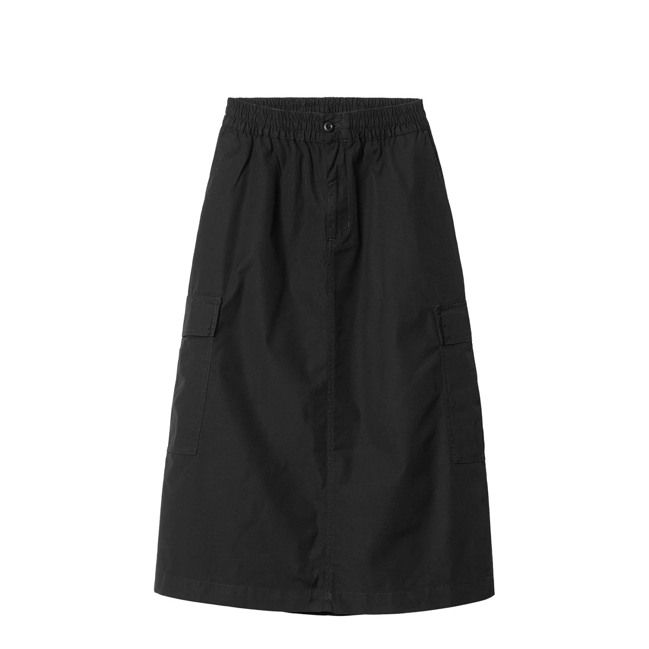 Carhartt WIP Womens Jet Cargo Skirt Black Rinsed - pam pam 