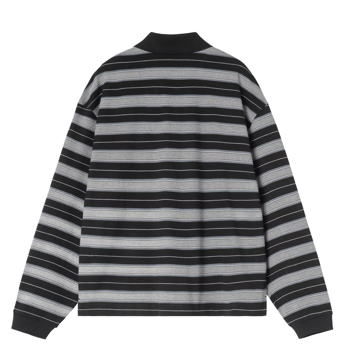 Carhartt WIP Womens L/S Bronson Polo Bronson Stripe Black