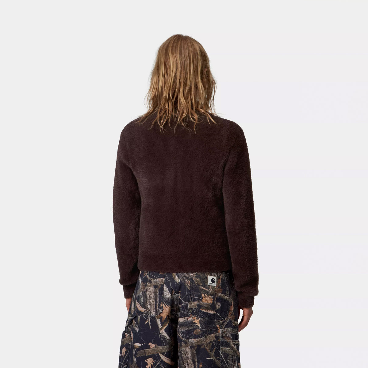 Carhartt WIP Womens L/S Maine Polo Sweater Palisander / Palisander