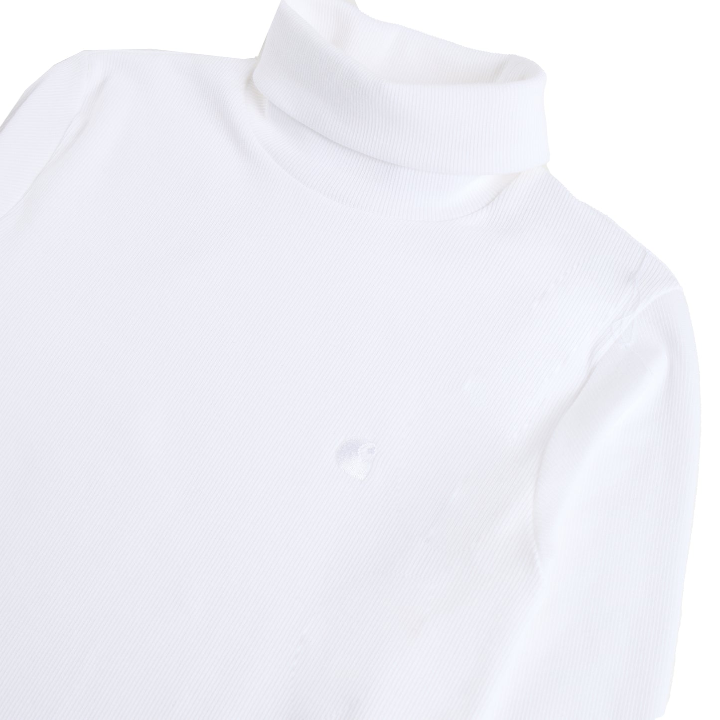 Carhartt WIP Womens L/S Philipa Mockneck T-Shirt White - pam pam 