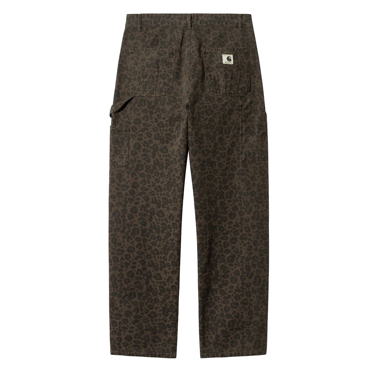 Carhartt WIP Womens Leo Pierce Pant Straight Camo Leo Tamarind / Office Green Garment Dyed