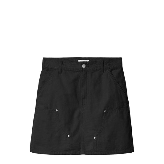 Carhartt WIP Womens Maeve Double Knee Skirt Black Stone Washed - pam pam