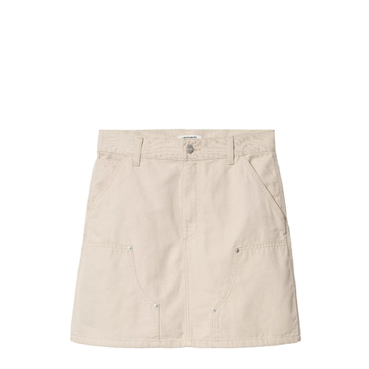 Carhartt WIP Womens Maeve Double Knee Skirt Fleur De Sel Stone Washed - pam pam