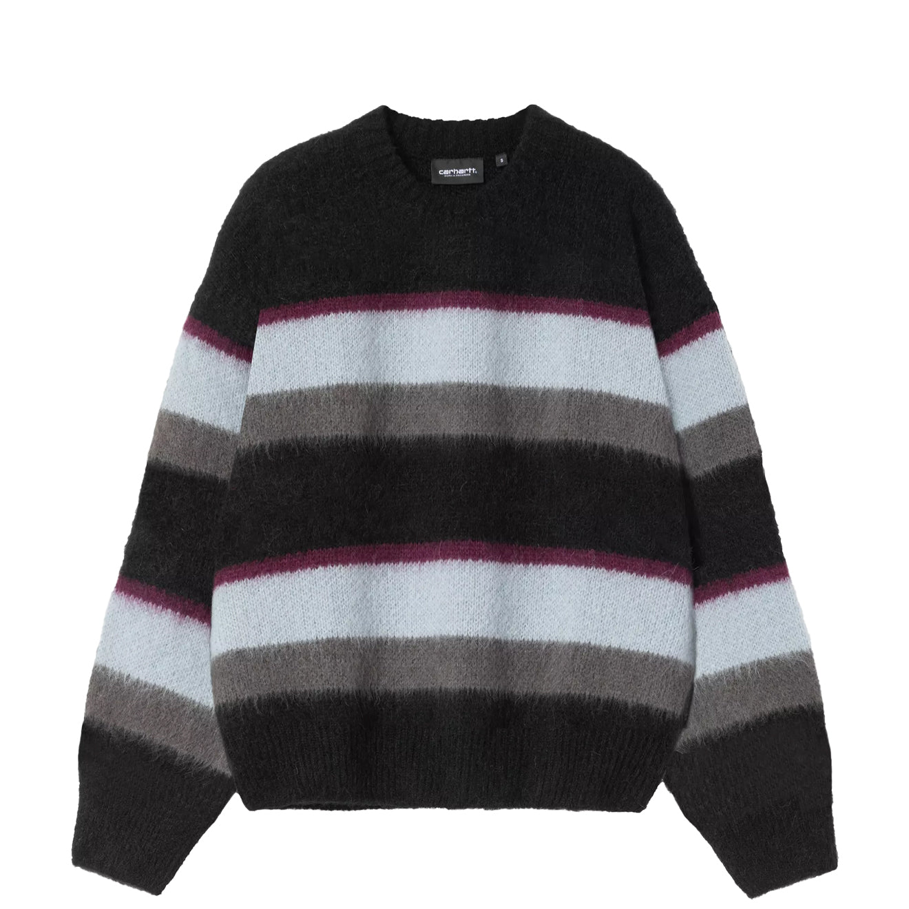 Carhartt WIP Womens Merlin Sweater Sundling Stripe Citadel - pam pam 