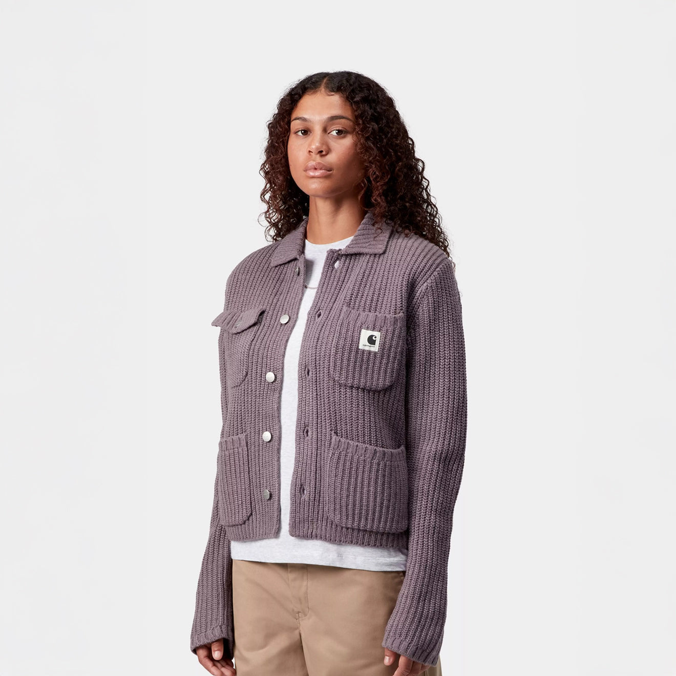 Carhartt WIP Womens Michigan Sweater Phlox - pam pam 
