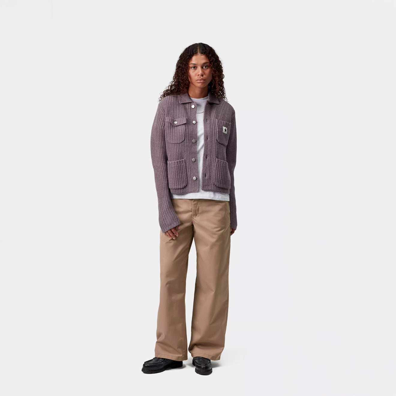 Carhartt WIP Womens Michigan Sweater Phlox - pam pam 