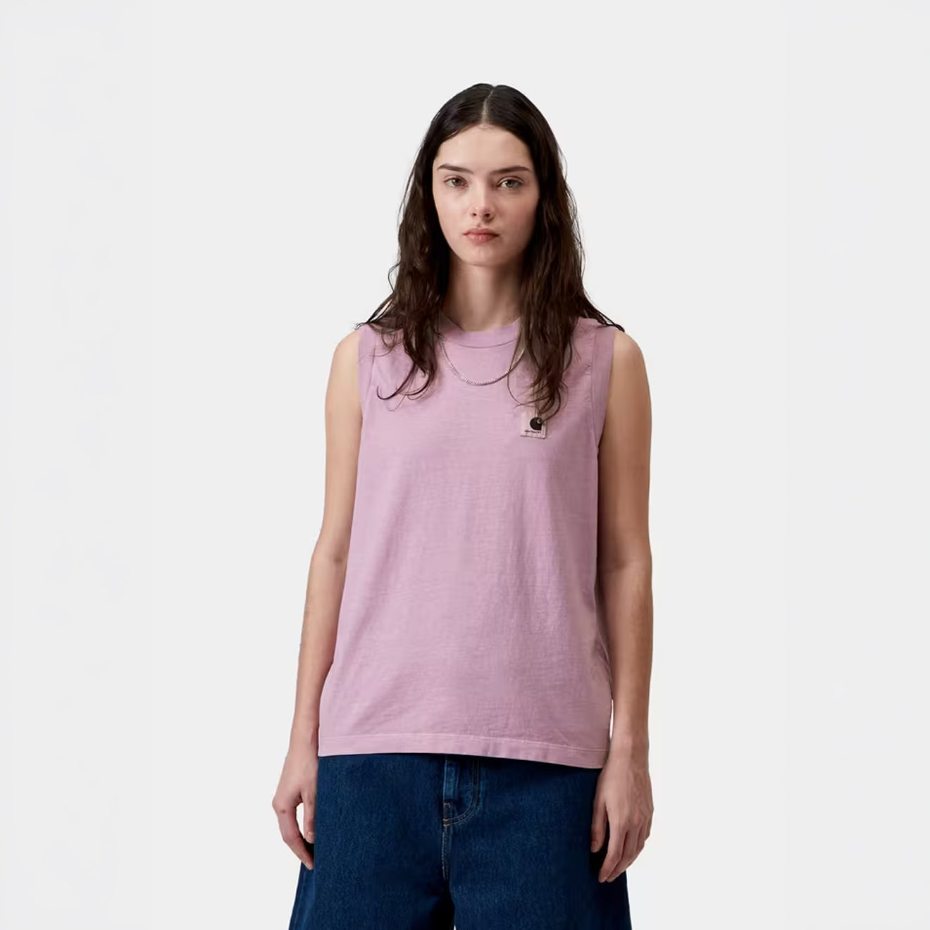 Carhartt WIP Womens Nelson A-Shirt Gentle Purple Garment Dyed