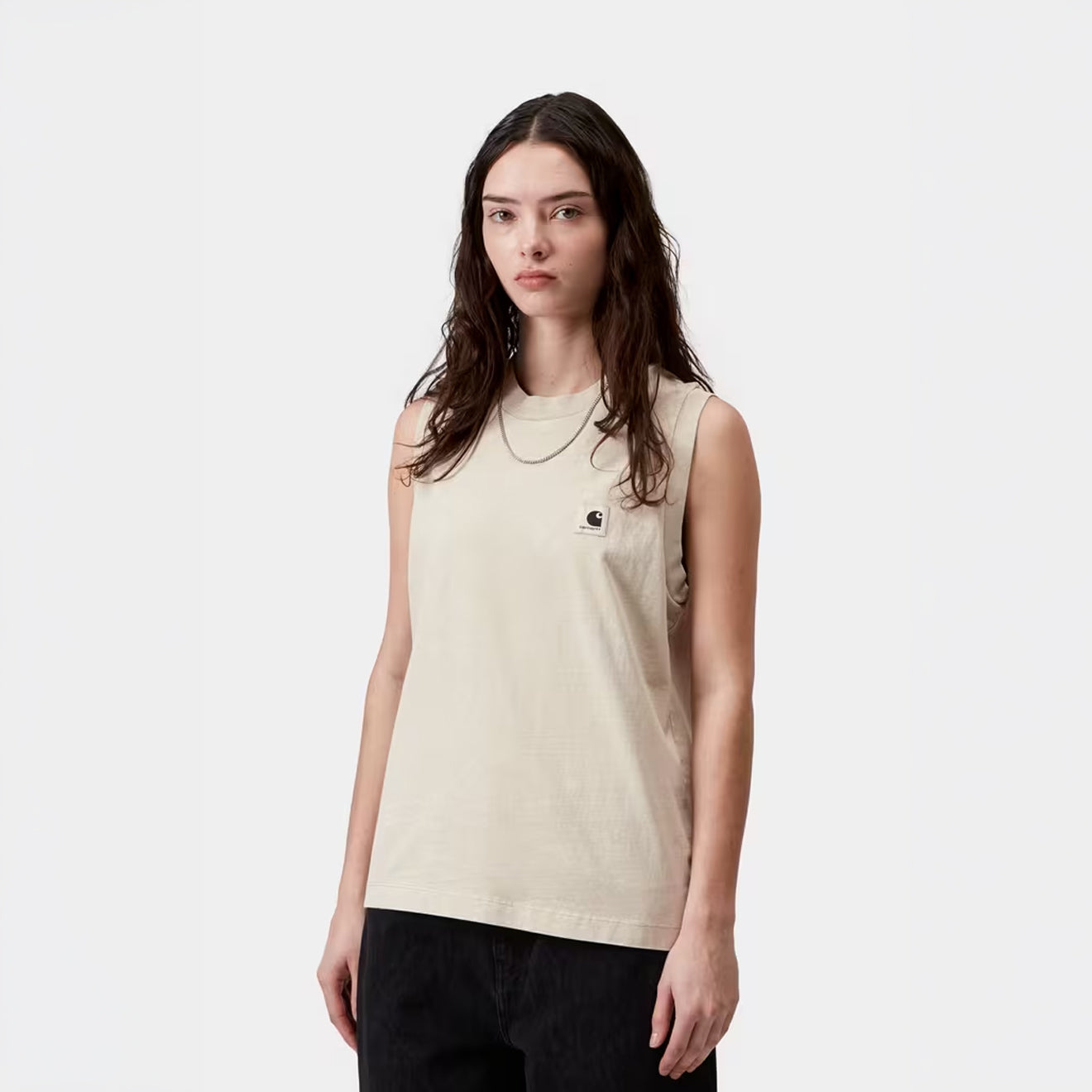 Carhartt WIP Womens Nelson A-Shirt Stone Garment Dyed