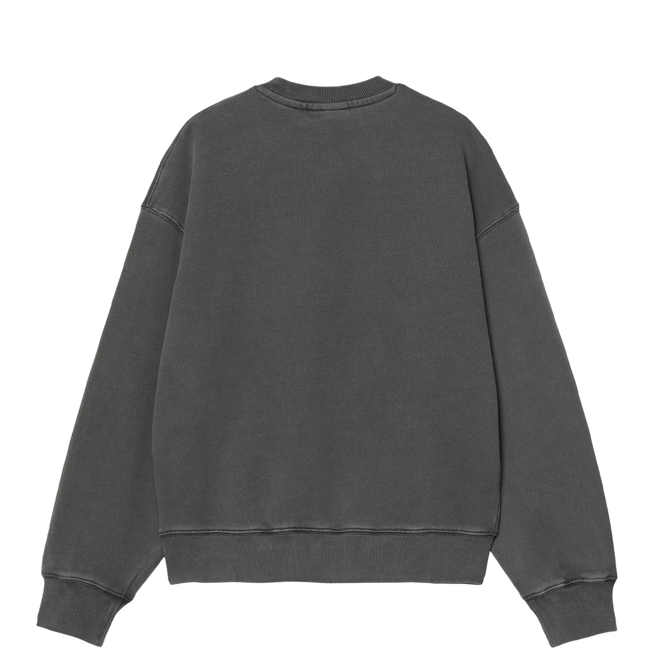 Carhartt WIP Womens Nelson Sweatshirt Black Garment Dyed - pam pam 