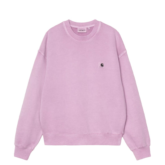 Carhartt WIP Womens Nelson Sweatshirt Gentle Purple Garment Dyed - pam pam