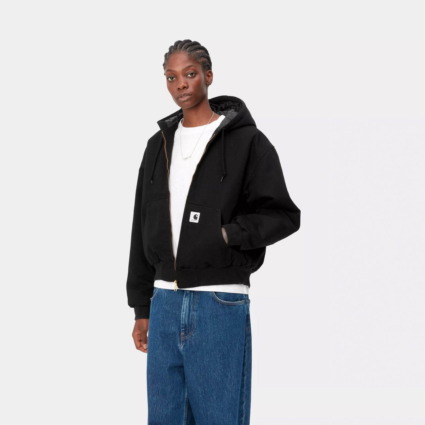 Carhartt WIP Womens OG Active Jacket Black Rinsed