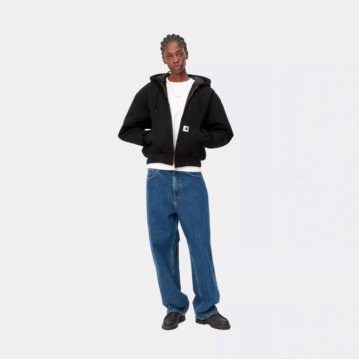 Carhartt WIP Womens OG Active Jacket Black Rinsed