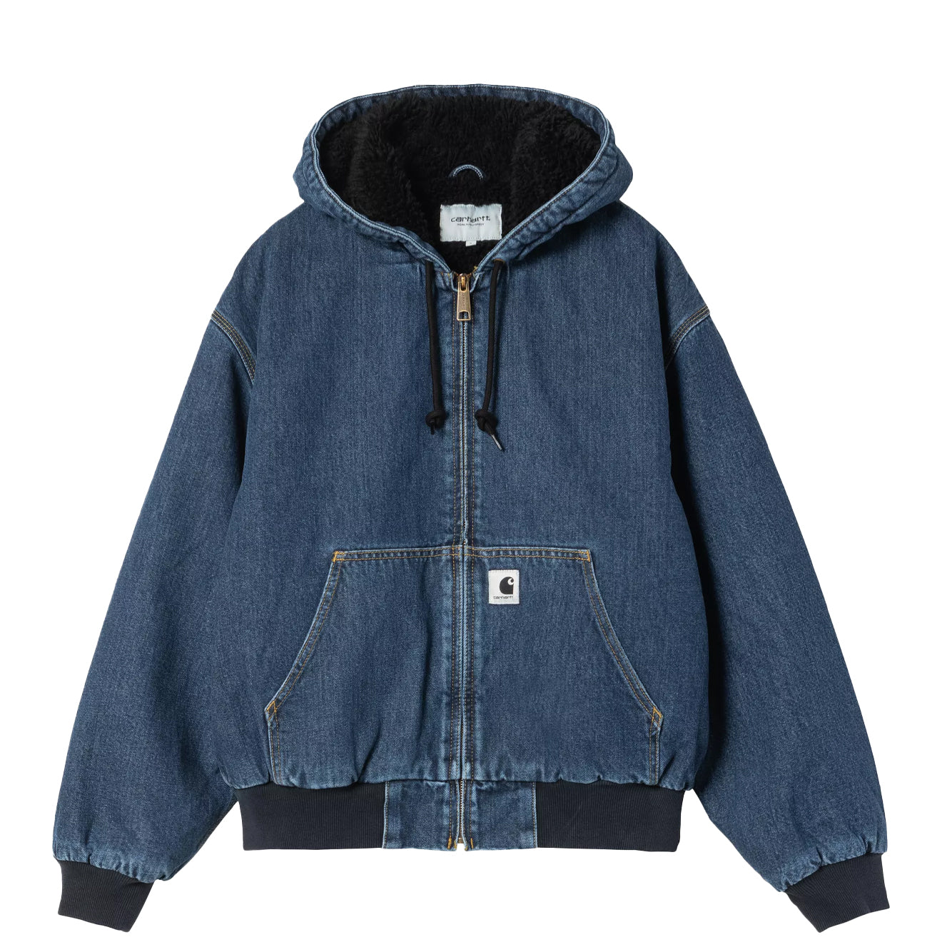 Carhartt WIP Womens OG Active Jacket Blue Stone Washed - pam pam 