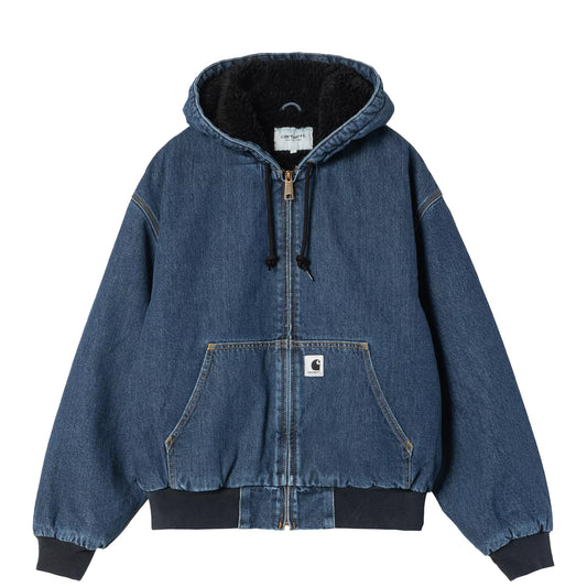 Carhartt WIP Womens OG Active Jacket Blue Stone Washed - pam pam