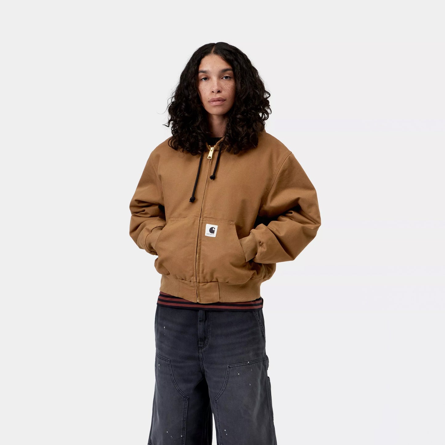 Carhartt WIP Womens OG Active Jacket WIP H Brown Rinsed
