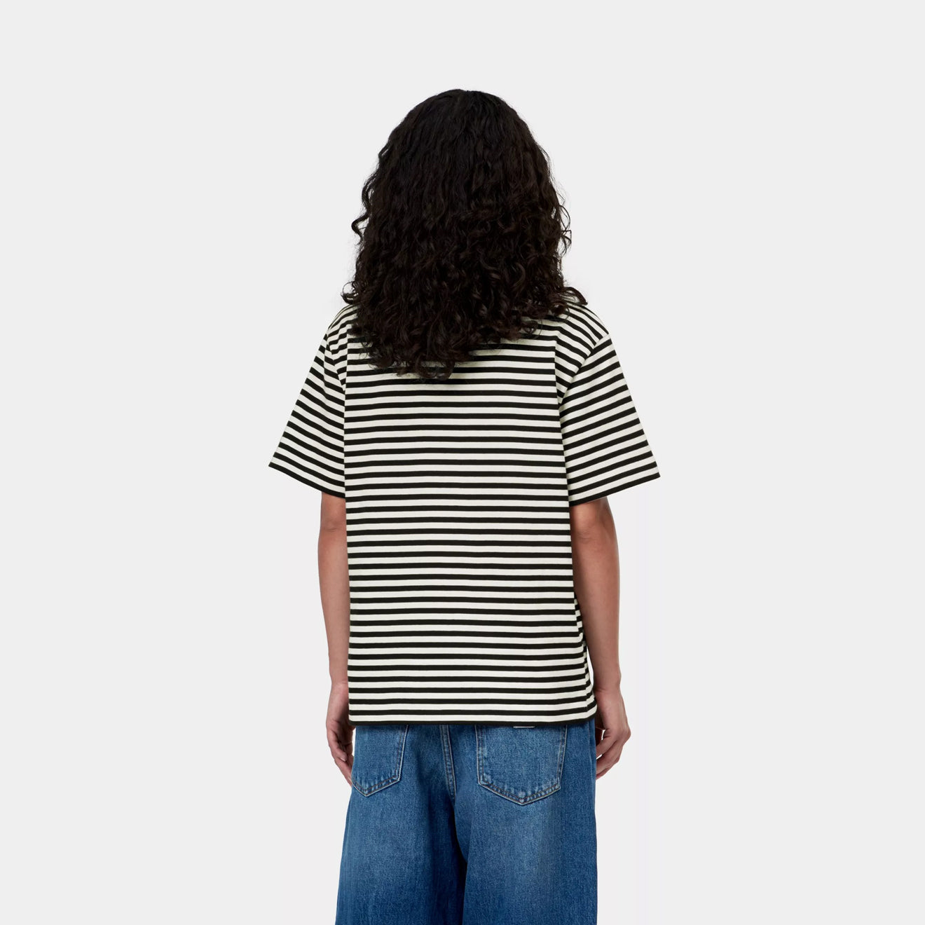 Carhartt WIP Womens S/S Essy T-Shirt Essy Stripe Black / Wax
