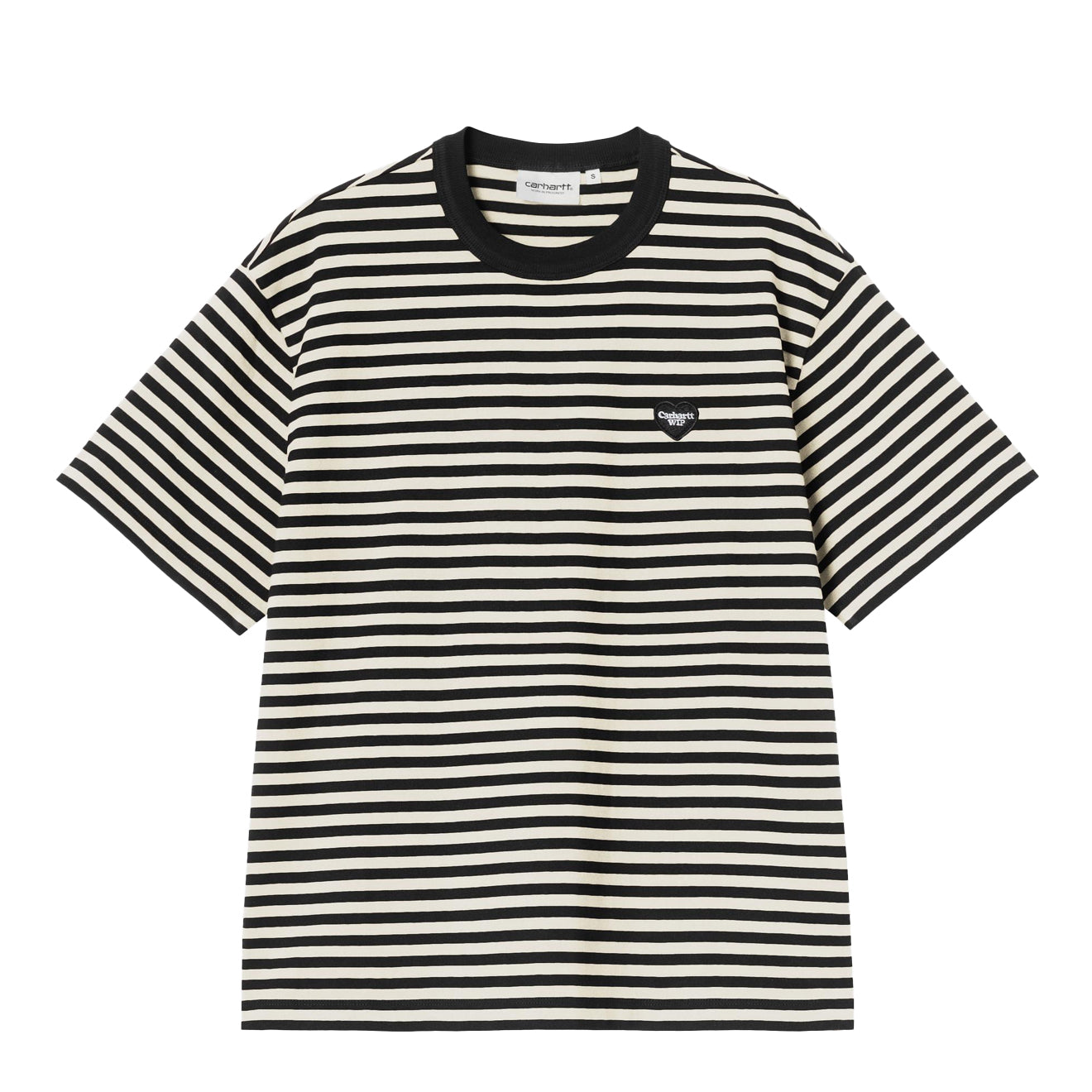 Carhartt WIP Womens S/S Essy T-Shirt Essy Stripe Black / Wax